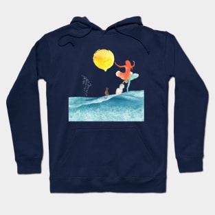 Watercolor design of dancing ballerina Hoodie